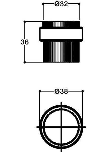 1016 Kapı Stoperi 38 Mm Siyah Yapışkanlı/Vidalı