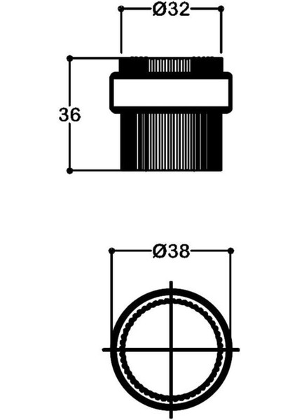 1017 Kapı Stoperi 32 Mm Antik Yapışkanlı/Vidalı