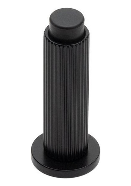 1018 Duvara Monte Kapı Stoperi 32 Mm Siyah Renk Vidalı