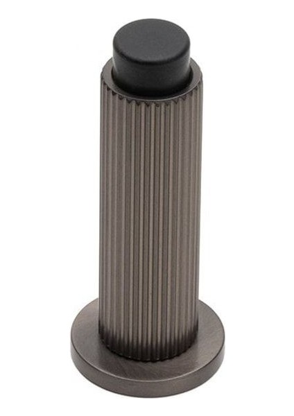 1018 Duvara Monte Kapı Stoperi 32 Mm Füme Renk Vidalı