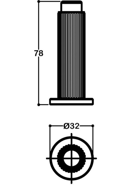 1018 Duvara Monte Kapı Stoperi 32 Mm Füme Renk Vidalı
