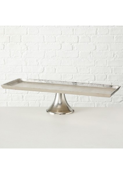 Gümüş Dekoratif Raflı Stand 18Cm