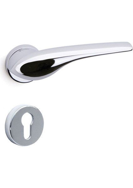 Dorıs Krom - Yale Rozetli Kapı Kolu - Hha165Ro12Y Cr