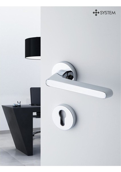 Tavıra Krom - Wc Rozetli Kapı Kolu - Hha101Ro12W Cr