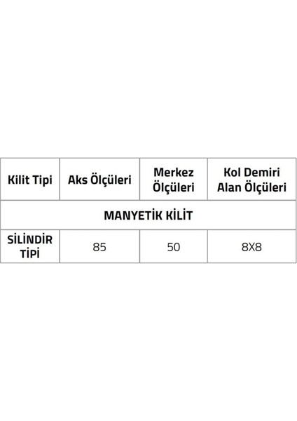 Manyetık Silindir Tipi Kilit Parlak Krom fiyatları