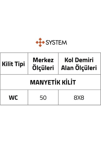 Sürme Kapı Kilidi Entegre Çekme Saplı