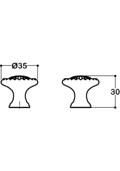 Antik Gümüş Rengi 8 Mm Tek Delikli Kulp - Ssy4456 0008 Osm