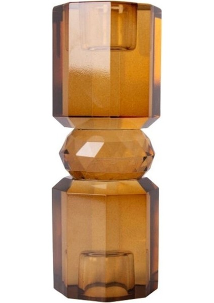 Kristal Mum Tutucu, Kahverengi 15X5,5 Cm fiyatları