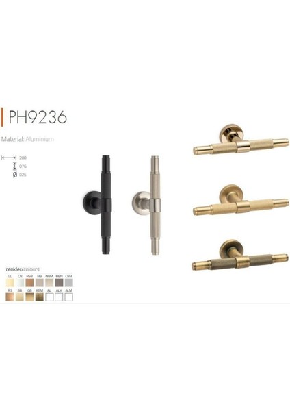 9236 Çekme Kol Gold Renk 20 Cm fiyatları