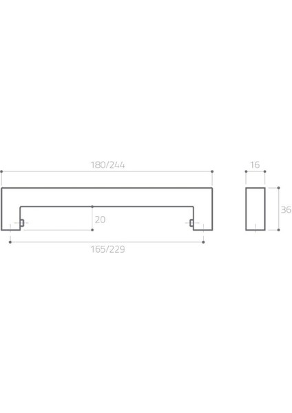 Krom 23 Cm Çekme/Sürgü Kol - Pph9500 0229 Cr fiyatları