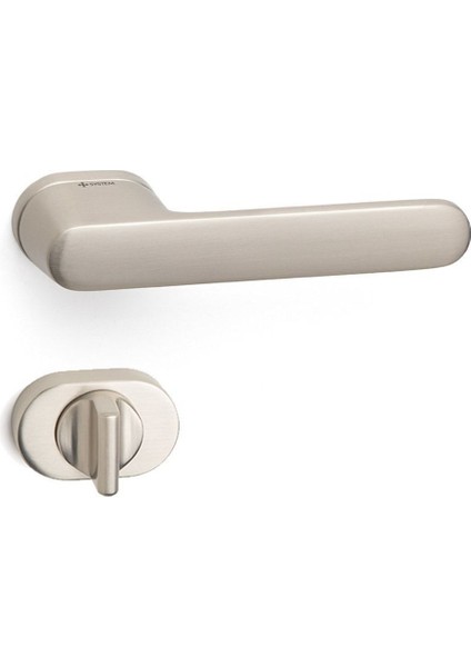 Akık Saten - Wc Rozetli Kapı Kolu - Hha202Ro16W Nb