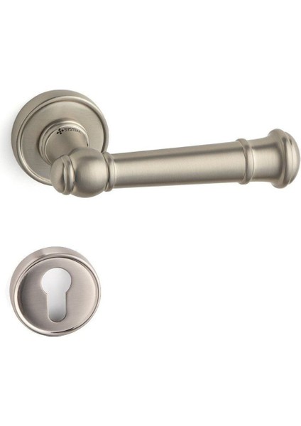 Fıgaro Rozetli Kapı Kolu Saten Rengi Yale - Hha235Ro14Y Nbm