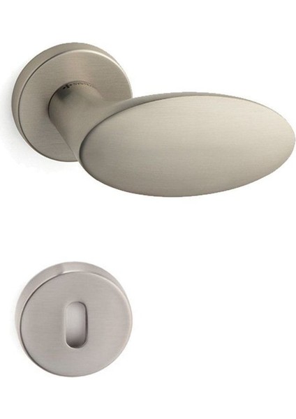 Oberon Rozetli Kapı Kolu Saten Rengi Oda - Hha236Ro12N Nbm