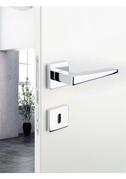 Vısıon Saten - Wc Rozetli Kapı Kolu - Hha207Ro11W Nb