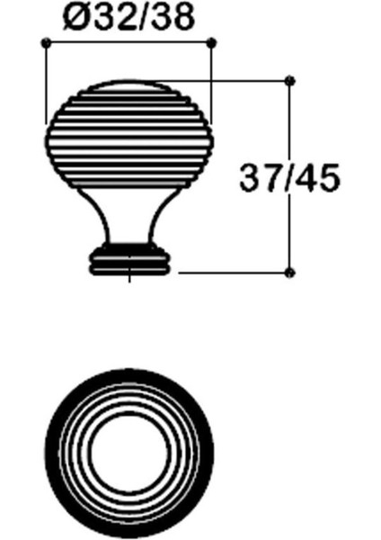 Antik Gümüş Rengi 32 Mm Tek Delikli Kulp - Ssy1937 0032 Osm fiyatları