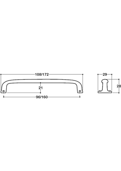 Saten Rengi 96 Mm Klasik Kulp - Ssy4595 0096 Nbm