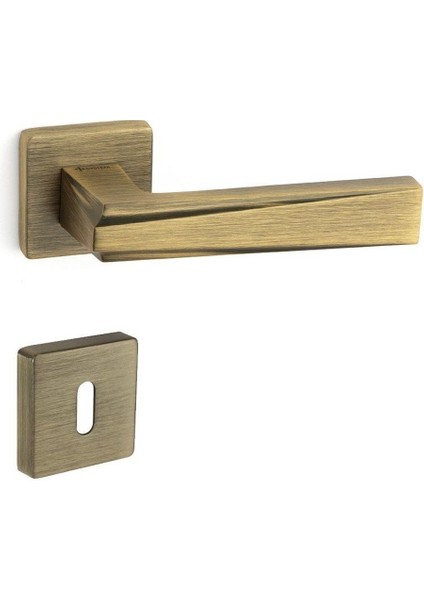 Rocca Rozetli Kapı Kolu Antik Rengi Oda - Hha249Ro11N Abm