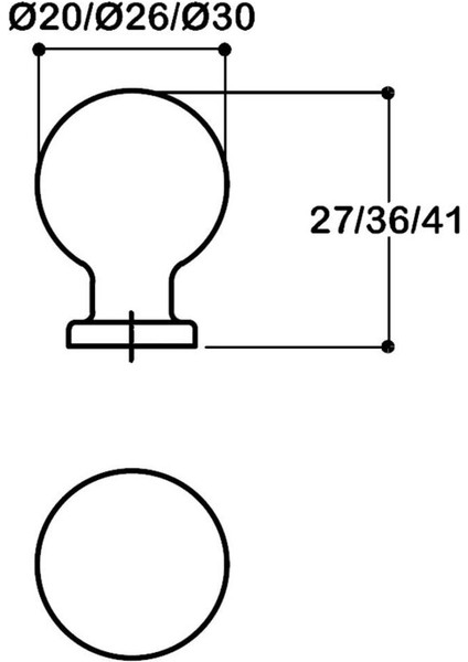 Tek Delikli Kulp 20 Mm - Rose Renk - Ssy1465 0020 Rs