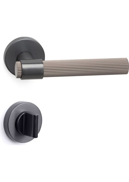 Axel-L Füme - Wc Rozetli Kapı Kolu - Hha212Ro12W Bbn
