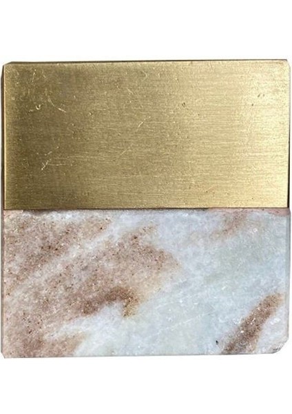 Çap 40X40Mm Kum/Mat Sarı Düğme Kulp / Doğal Taş