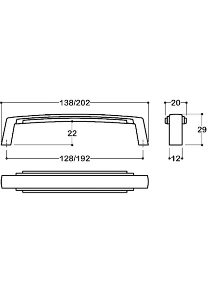 192 Mm Antik Rengi Klasik Kulp - Ssy4215 0192 Abm