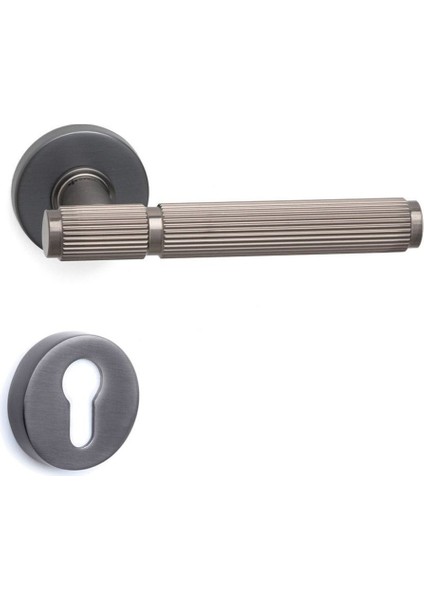 Pıxar-L Füme - Yale Rozetli Kapı Kolu - Hha216Lro12Y Bbn