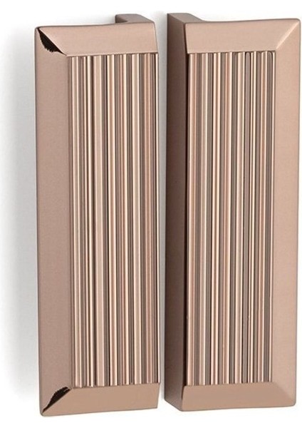 Line/Çizgili Kulp Tek Adet - 96 Mm Rose Rengi- Ssy9060 0096 Rs
