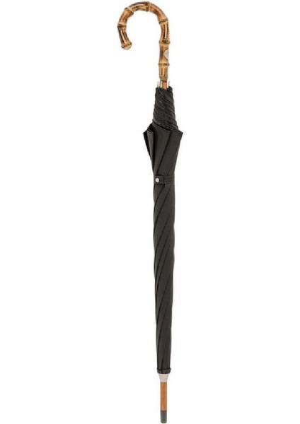 Bambu Saplı Jakarlı Siyah Şemsiye 95 Cm fiyatları