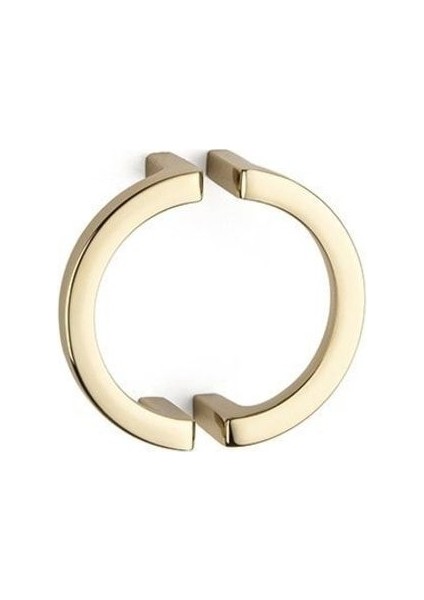 64 Mm Altın Rengi Modern Kulp Bir Adet Yarım Kulp - Ssy4701 0064 Gl