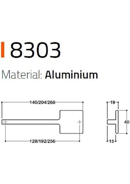 8303 Modern Kulp Antik Renk 256 Mm fiyatları