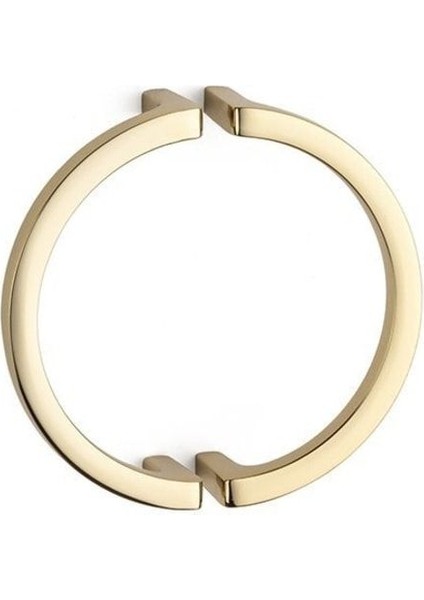 96 Mm Altın Rengi Modern Kulp Bir Adet Yarım Kulp - Ssy4701 0096 Gl