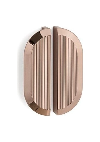 96 Mm Rose Rengi Line/Çizgili Kulp Tekli - Ssy9064 0096 Rs