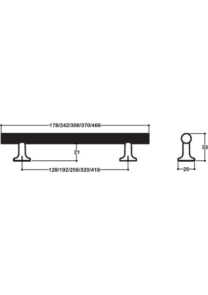 Antik Rengi 192 Mm Klasik Kulp - Ssy8887 0192 Abm-Abm