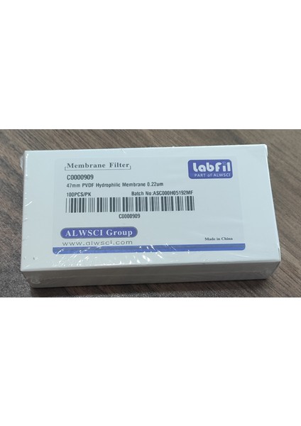 Membrane 47MM Pvdf Hydrophilic Filter 0.22 Um (1 Paket 100 Adet)