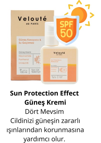 Veloute de Paris Güneş Koruyucu & Su Geçirmez Güneş Kremi 100 ml