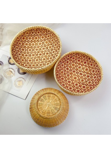 Tamamen El Yapımı Rattan Saklama Sepeti, Masaüstü Depolama, Atıştırmalık Saklama (Yurt Dışından) modelleri