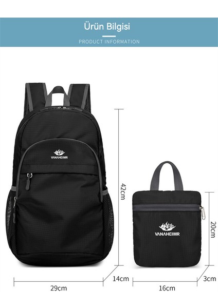 Sırt Çantası Su Geçirmez Katlanır Sırt Çantası Açık Spor Seyahat Çantası (Yurt Dışından) fiyatları