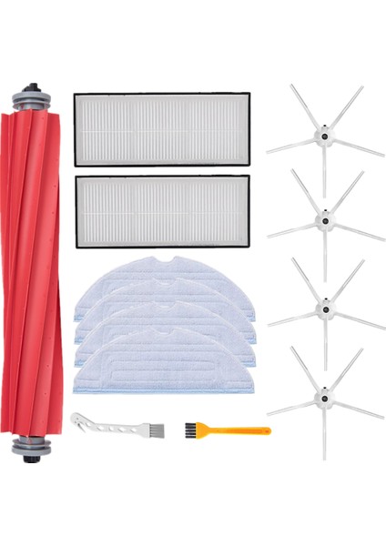 S7 Robotlu Süpürge Yan Silindir Ana Fırça Hepa Filtre Paspas Pedleri Için 13 Adet Kit, A (Yurt Dışından)