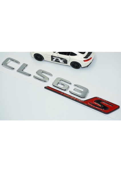 CLS63S Bagaj Krom Kırmızı Abs Yazı Logo Benz Ile Uyumlu