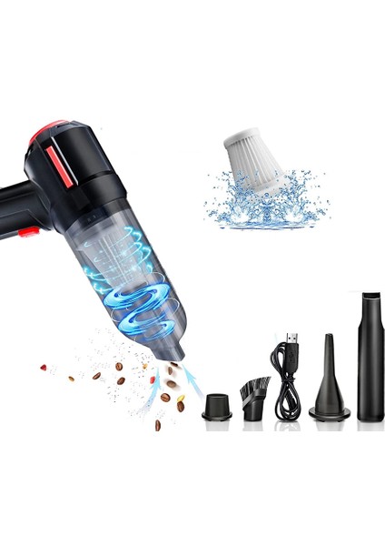 Basınçlı Hava Silici Şarjlı Mini Elektrikli Süpürge, 6000 Pa, Bilgisayar, Klavye, Dizüstü Bilgisayar, Araba Yici Için (Yurt Dışından)