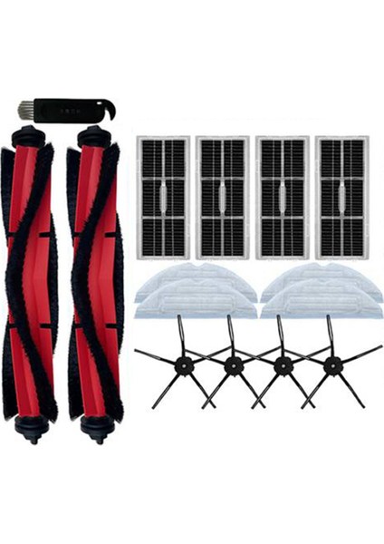 Silindir Yan Fırça Karbon Filtre Paspas S7 Maxv S7 Maxv Artı S7 Maxv Ultra G10S Pro Robot Vakum Parçaları (Yurt Dışından)
