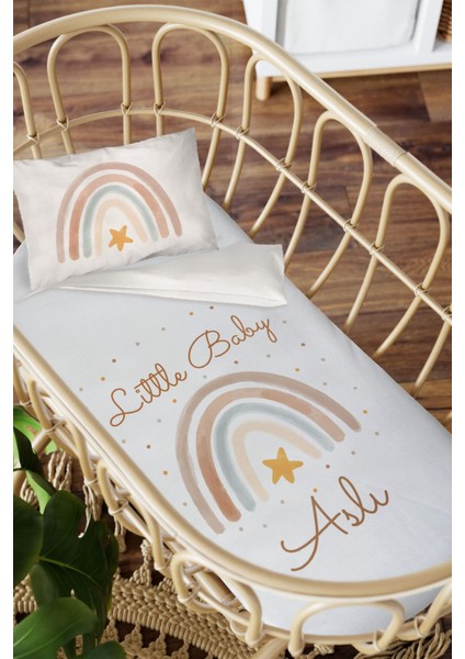 Isme Özel Anne Yanı 60X100 Beşik Uyku Nevresim Takımı