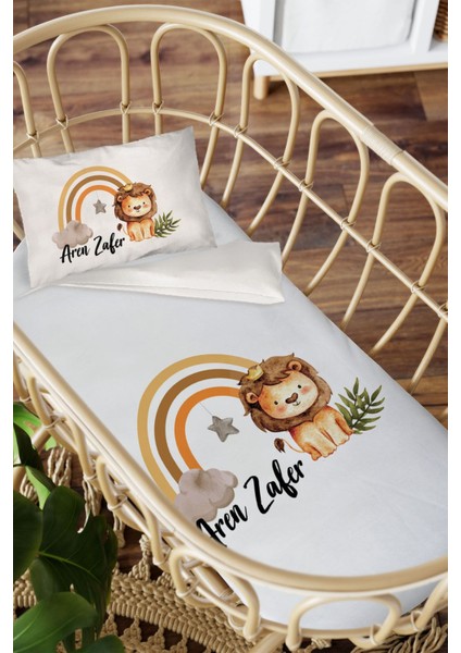 Isme Özel Anne Yanı 60X100 Beşik Uyku Nevresim Takımı