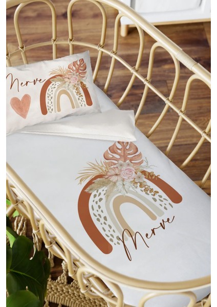 Isme Özel Anne Yanı 60X100 Beşik Uyku Nevresim Takımı