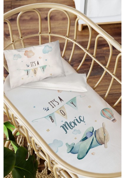 Isme Özel Anne Yanı 60X100 Beşik Uyku Nevresim Takımı