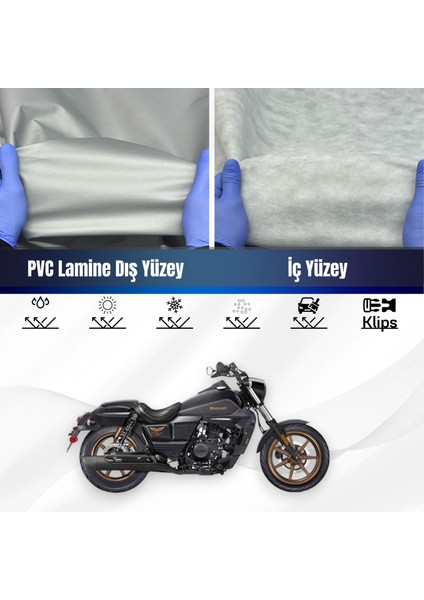 Ultra Shop Um Renegade Freedom Abs 250 Su Geçirmez Motosiklet Branda 4 Mevsime Uygun Motor Branda