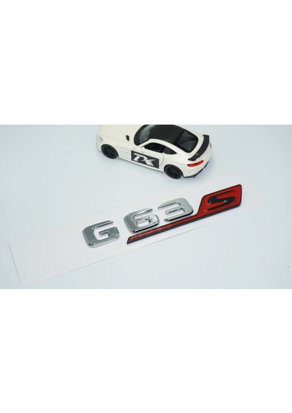 G63S Bagaj Kırmızı Krom Abs 3m 3D Yazı Logo Benz Ile Uyumlu