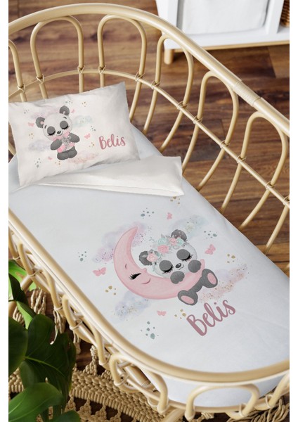Isme Özel Anne Yanı 60X100 Beşik Uyku Nevresim Takımı