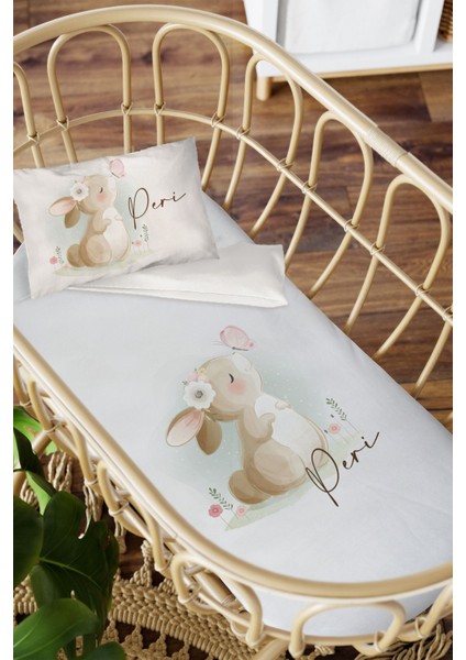 Isme Özel Anne Yanı 60X100 Beşik Uyku Nevresim Takımı
