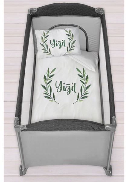 Isme Özel 75X120 Park Yatak Beşik Nevresim Takımı